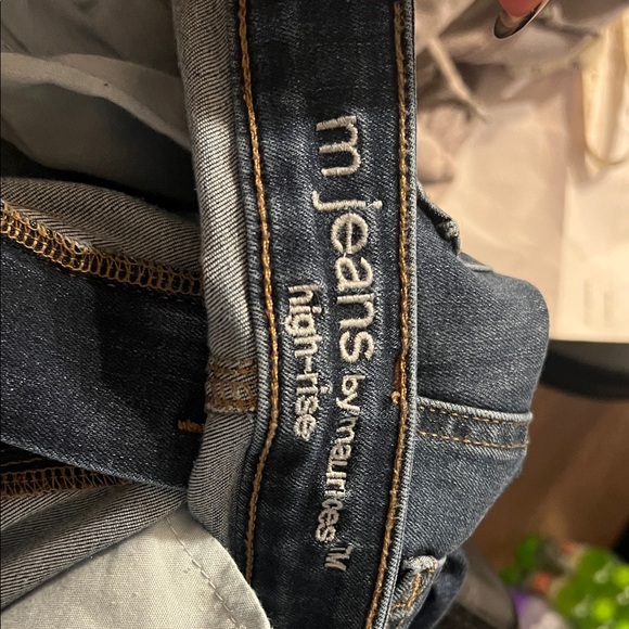 Maurice’s High-Rise Split Leg Dark Blue Flare Jeans - Picture 7 of 7